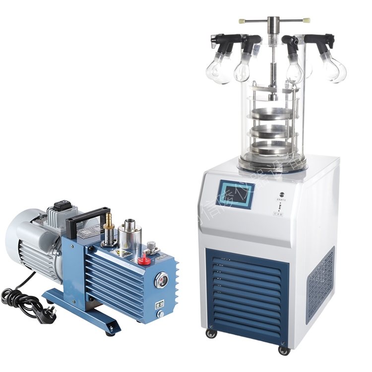 水凝胶低温制备真空冻干机多歧管压盖型配泵