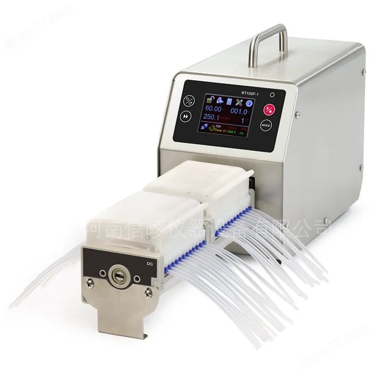 多通道反应物定量定时添加连续输送蠕动泵