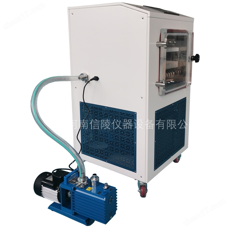 LGJ-10FD电加热真空冷冻干燥机0.2平方.jpg 瓶装粉针剂中试0.1平方真空冻干机智能程序