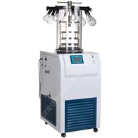 LGJ-12压盖挂瓶小型立式凝胶真空冻干机瓶装溶液低温干燥机