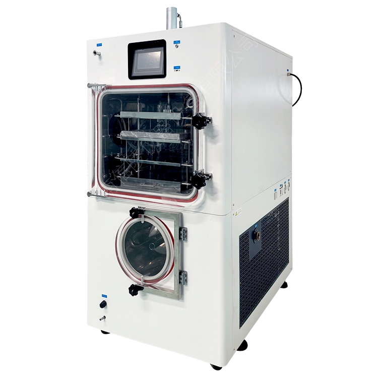 实验室压盖型真空冷冻干燥机LGJ-18配真空泵